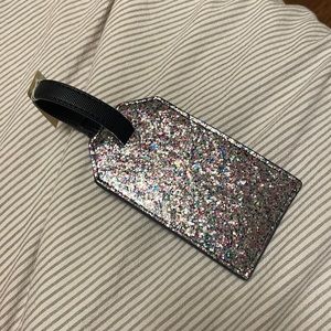 Glitter luggage tag